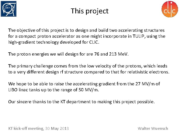 This project The objective of this project is to design and build two accelerating