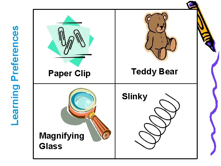 Learning Preferences Mastery exercise—practice Organizing and managing information, follow procedures, recall and restate Paper Learning Preferences Mastery exercise—practice Organizing and managing information, follow procedures, recall and restate Paper
