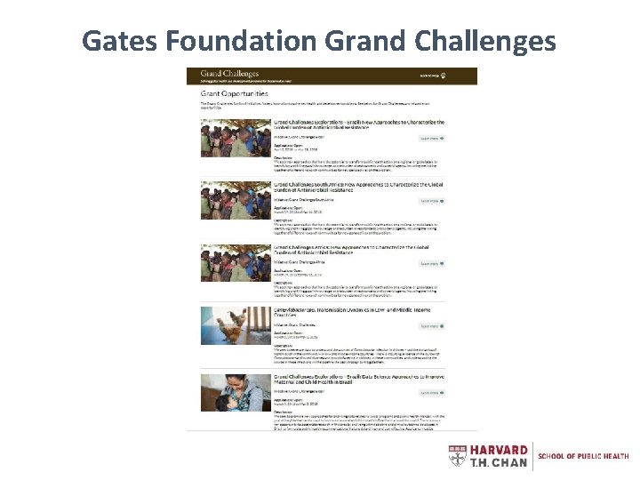 Gates Foundation Grand Challenges 