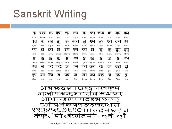Sanskrit Writing 