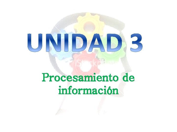 Procesamiento de información 