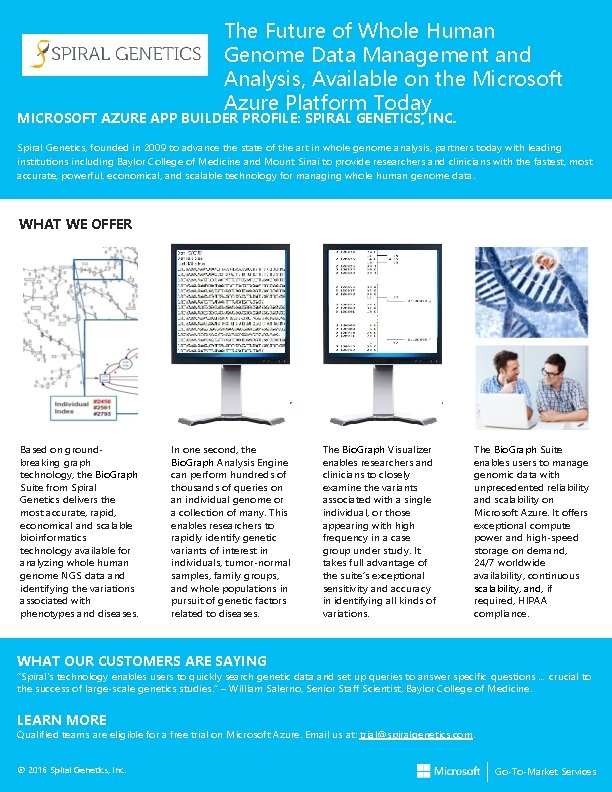 The Future of Whole Human Genome Data Management