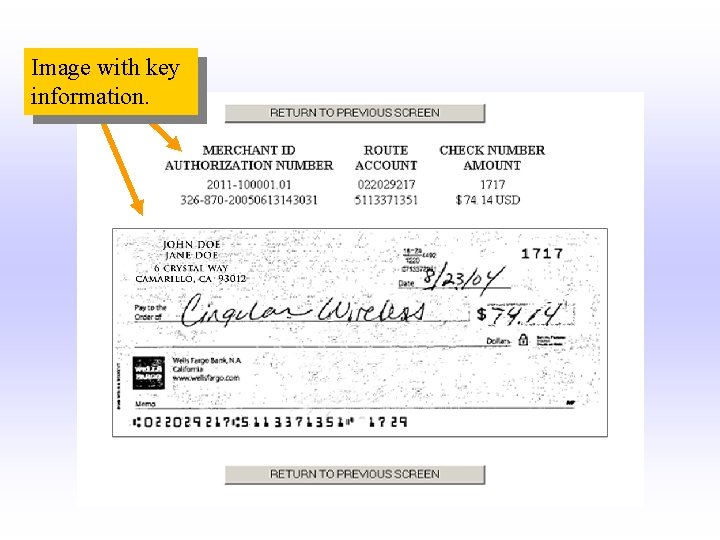 Image with key information. 