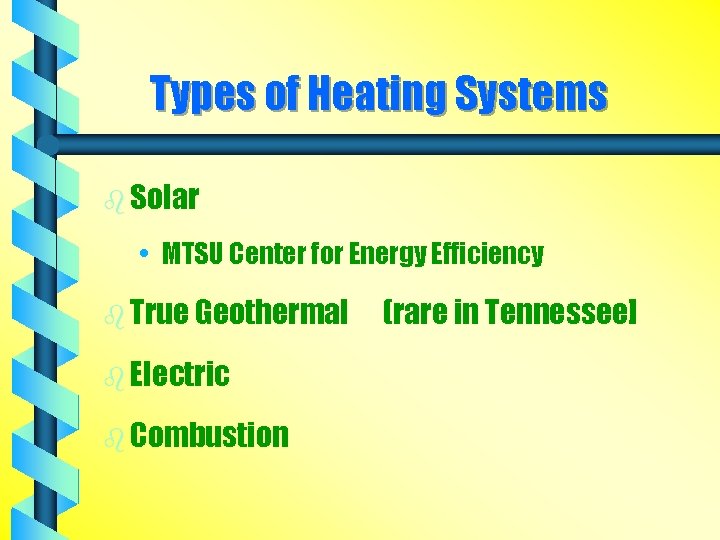 Types of Heating Systems b Solar • MTSU Center for Energy Efficiency b True