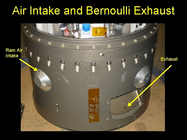 Air Intake and Bernoulli Exhaust Ram Air Intake Exhaust 