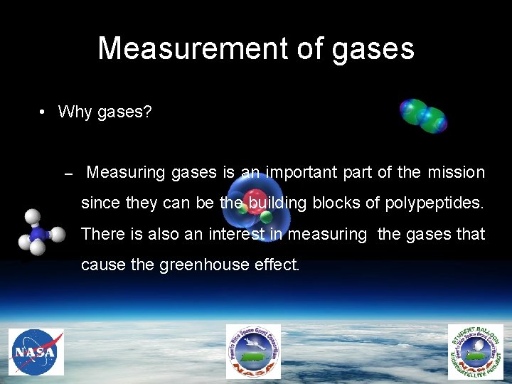 Measurement of gases • Why gases? – Measuring gases is an important part of