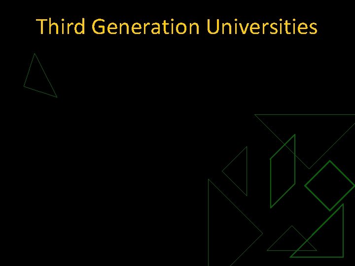 Third Generation Universities 