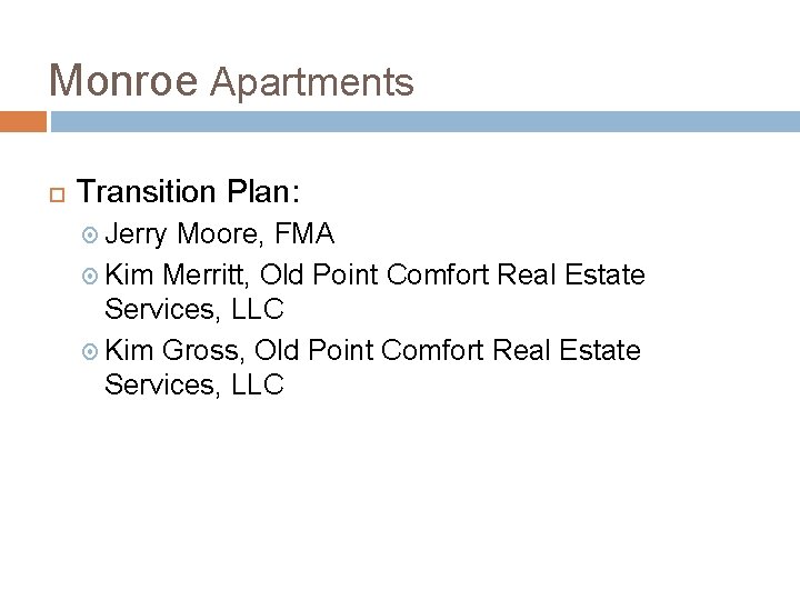 Monroe Apartments June 23 2010 and opening