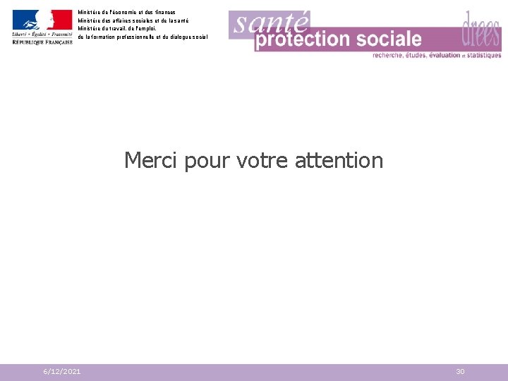 Ministère de l'économie et des finances Ministère des affaires sociales et de la santé