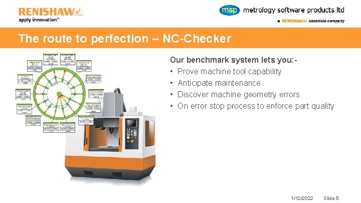 The route to perfection – NC-Checker Our benchmark system lets you: • Prove machine