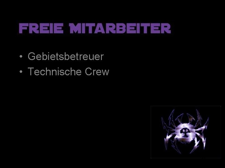  • Gebietsbetreuer • Technische Crew 20 