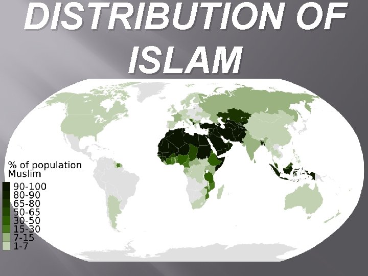 DISTRIBUTION OF ISLAM 