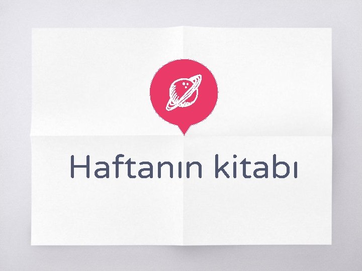 Haftanın kitabı Haftanın kitabı
