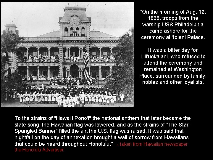 The Annexation of Hawaii 8 th Grade Review