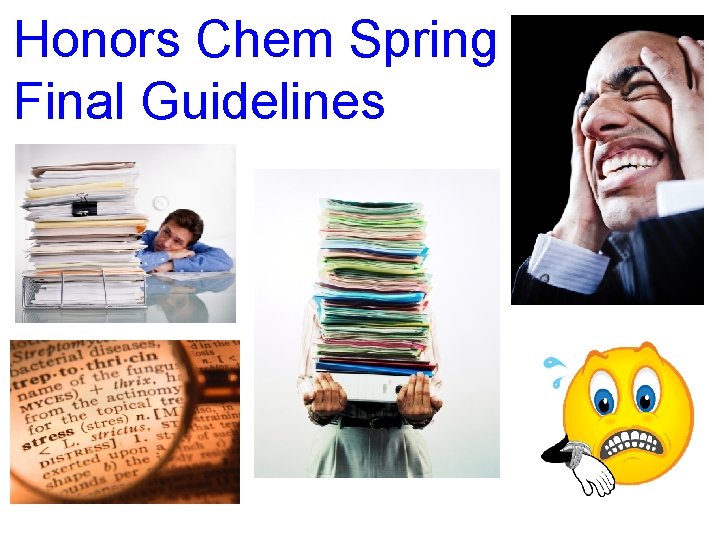 Honors Chem Spring Final Guidelines 