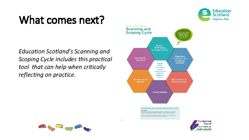 What comes next? Education Scotland’s Scanning and Scoping Cycle includes this practical tool that