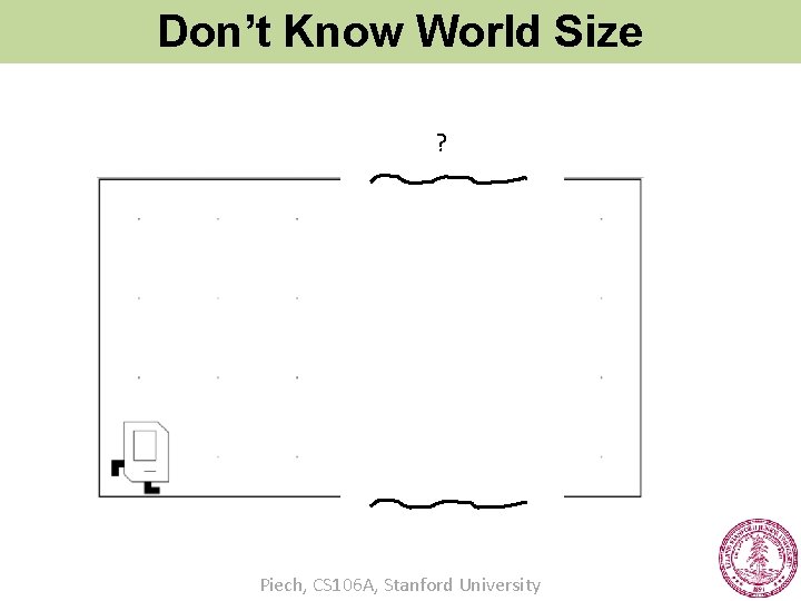 Don’t Know World Size ? Piech, CS 106 A, Stanford University 