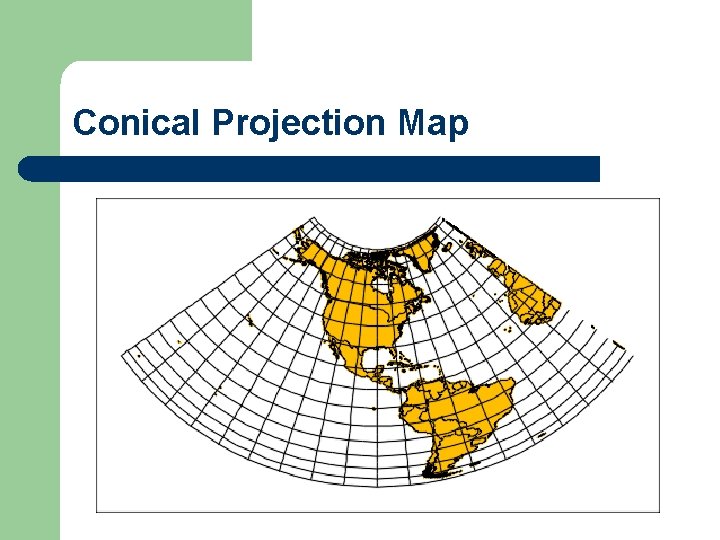 Conical Projection Map 