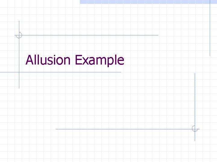 Allusion Example 