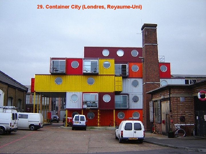 29. Container City (Londres, Royaume-Uni) 