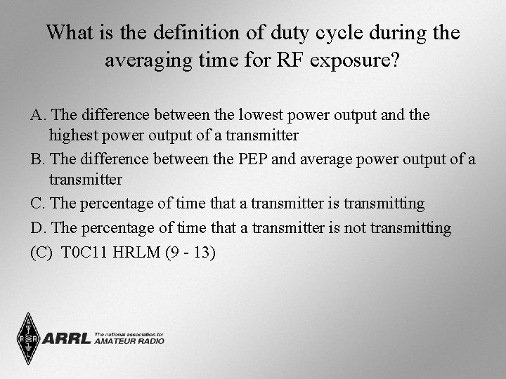 What is the definition of duty cycle during the averaging time for RF exposure?