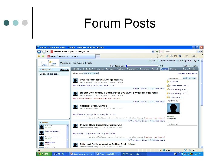 Forum Posts 