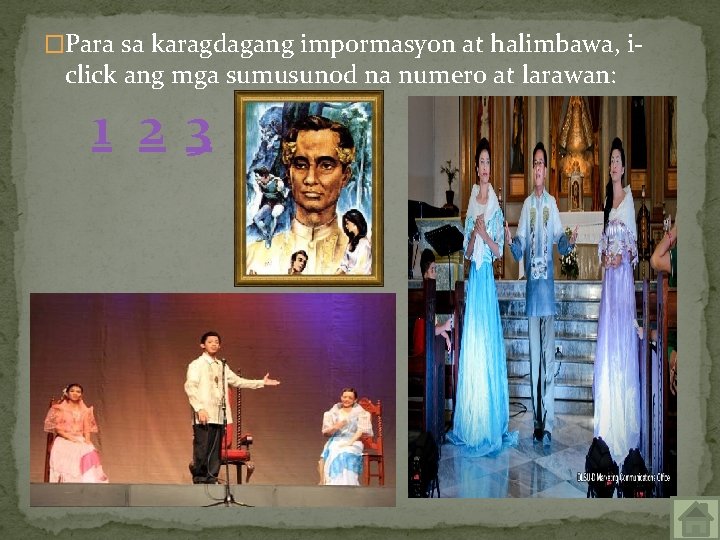 �Para sa karagdagang impormasyon at halimbawa, i- click ang mga sumusunod na numero at
