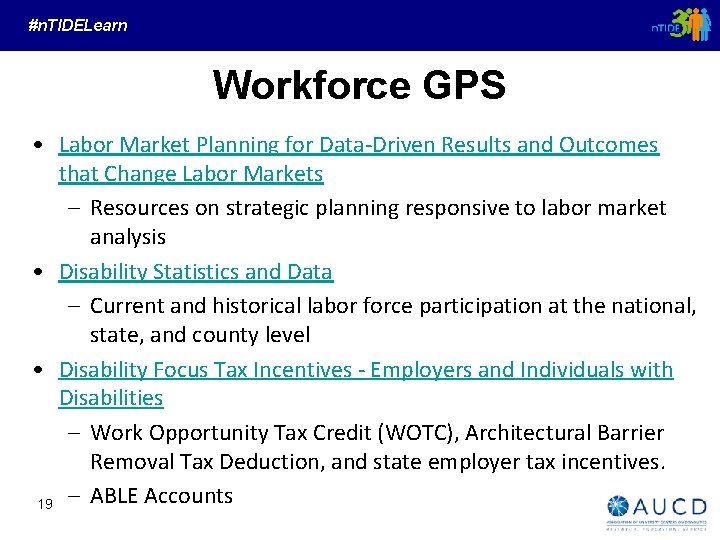 #n. TIDELearn Workforce GPS • Labor Market Planning for Data-Driven Results and Outcomes that