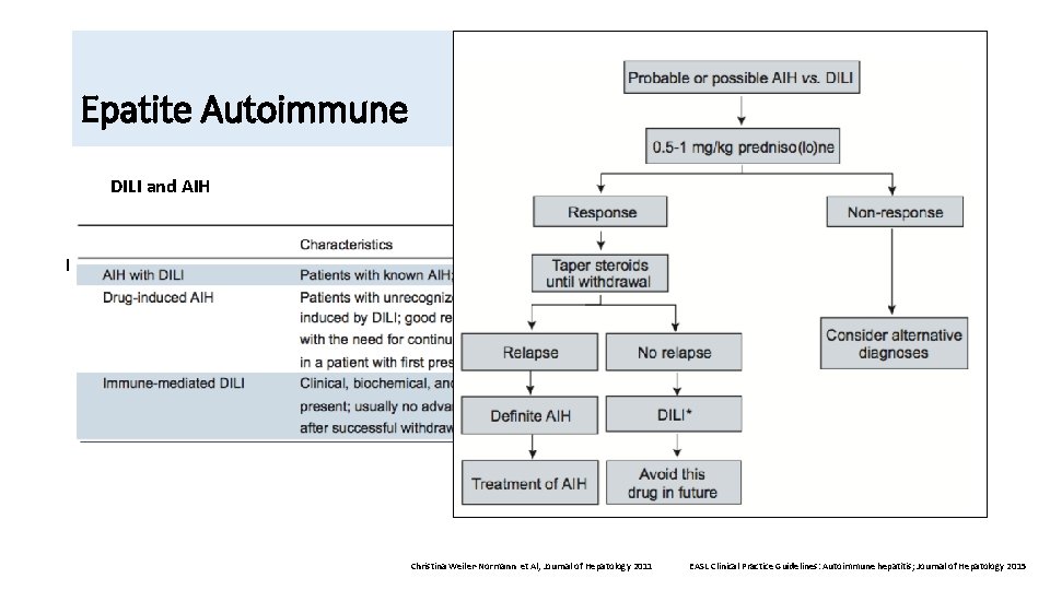 Epatite Autoimmune DILI and AIH Drug-induced AIH-like syndrome can account for approximately 9– 12%