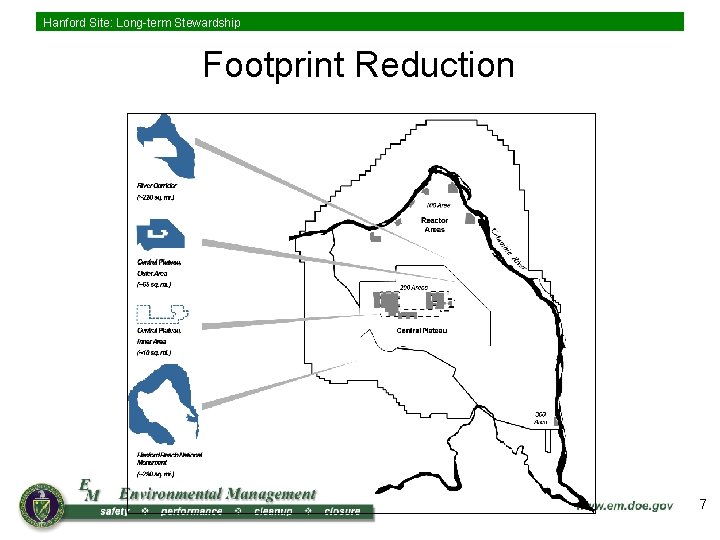 Hanford Site: Long-term Stewardship Footprint Reduction 7 