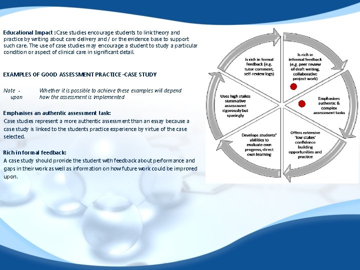 Educational Impact : Case studies encourage students to link theory and practice by writing