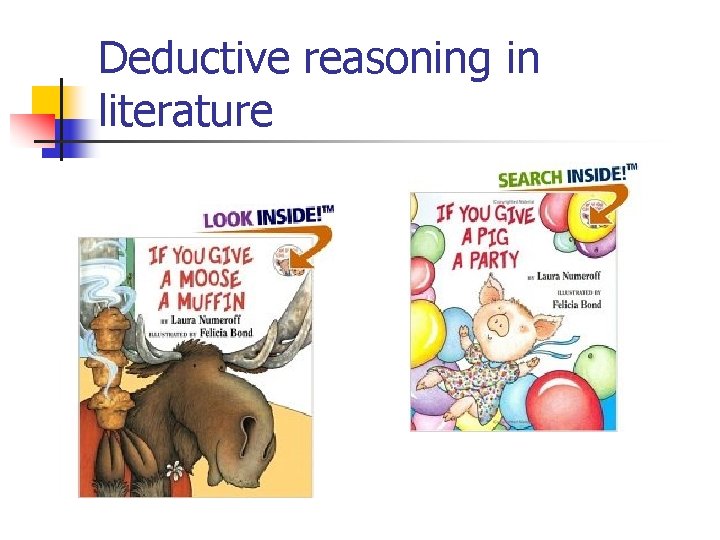 Deductive reasoning in literature 