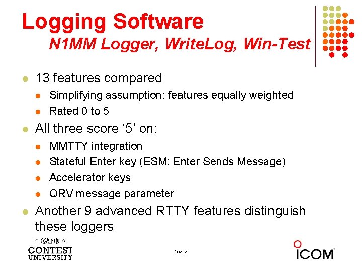 Logging Software N 1 MM Logger, Write. Log, Win-Test l 13 features compared l