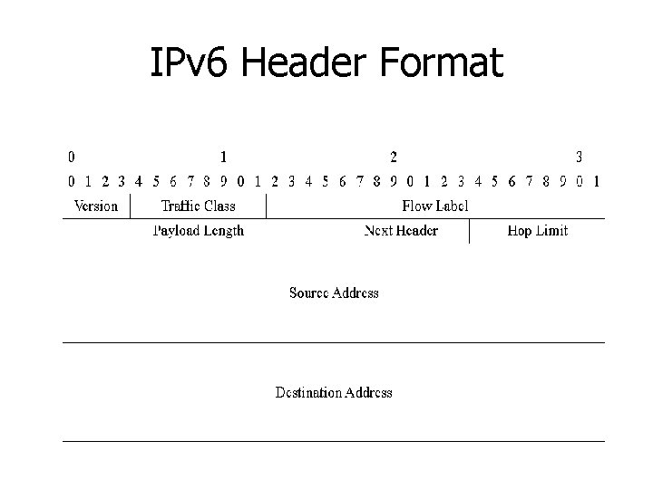 IPv 6 Header Format 