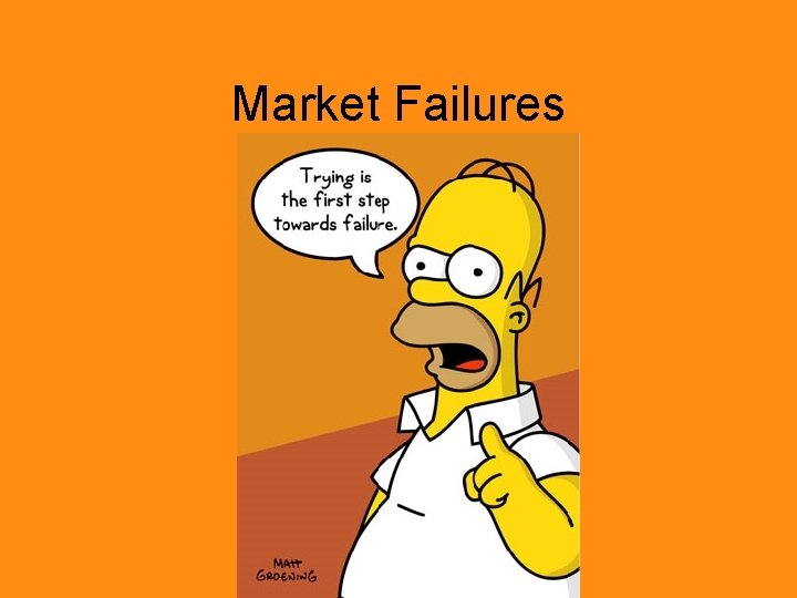 Market Failures 