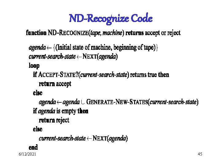 ND-Recognize Code 6/12/2021 45 ND-Recognize Code 6/12/2021 45