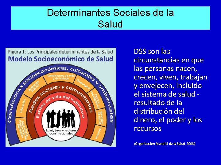 Determinantes Sociales de la Salud DSS son las circunstancias en que las personas nacen, Determinantes Sociales de la Salud DSS son las circunstancias en que las personas nacen,