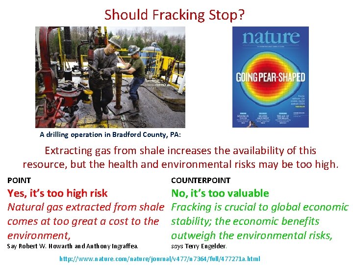 Should Fracking Stop? A drilling operation in Bradford County, PA: Extracting gas from shale