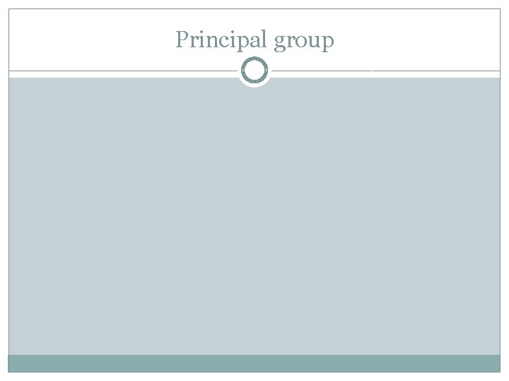 Principal group 