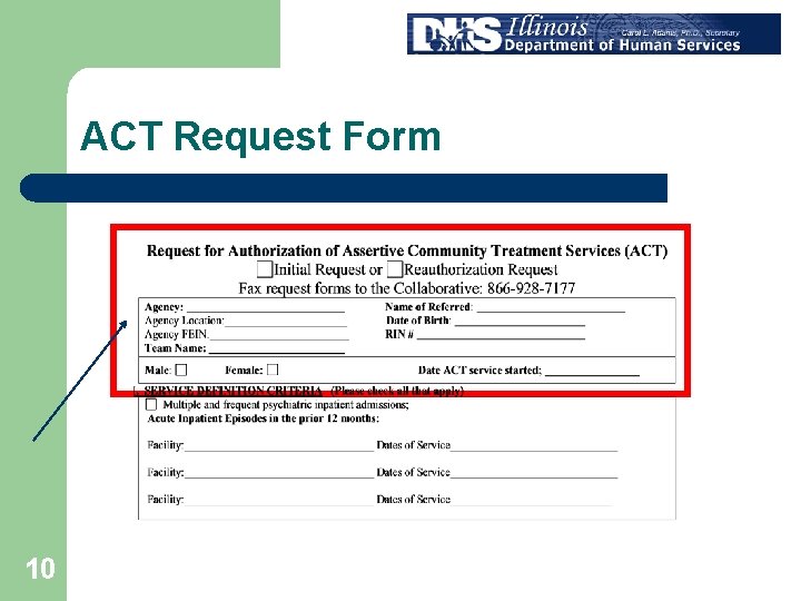 ACT Request Form 10 