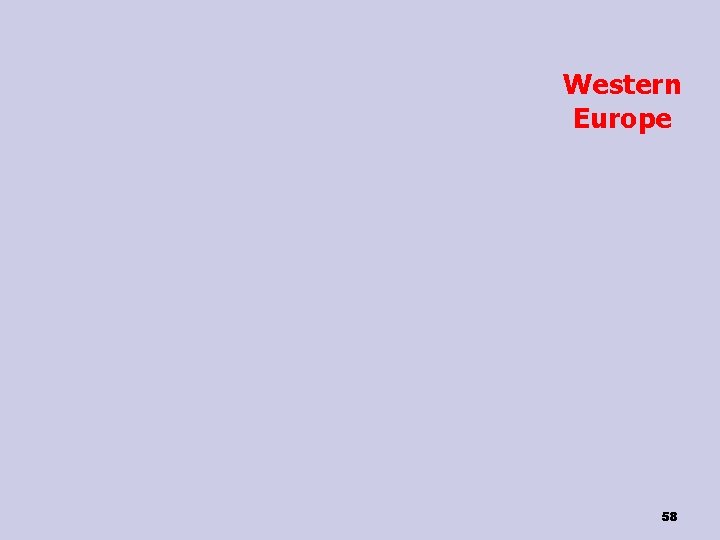 Western Europe 58 