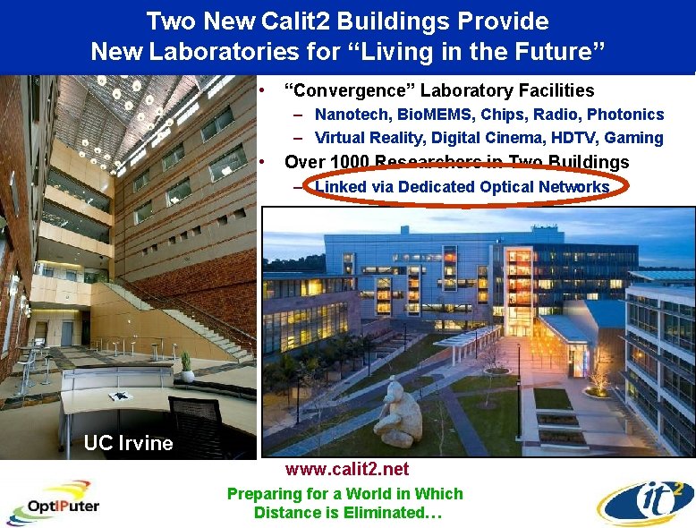 Two New Calit 2 Buildings Provide New Laboratories for “Living in the Future” •