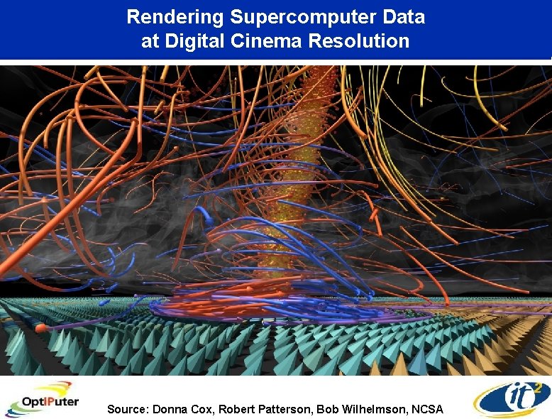 Rendering Supercomputer Data at Digital Cinema Resolution Source: Donna Cox, Robert Patterson, Bob Wilhelmson,