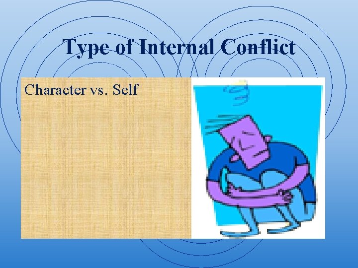 Type of Internal Conflict Character vs. Self 
