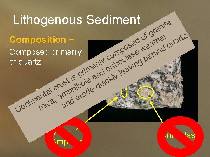 Lithogenous Sediment . … e t i n ra g f r z t