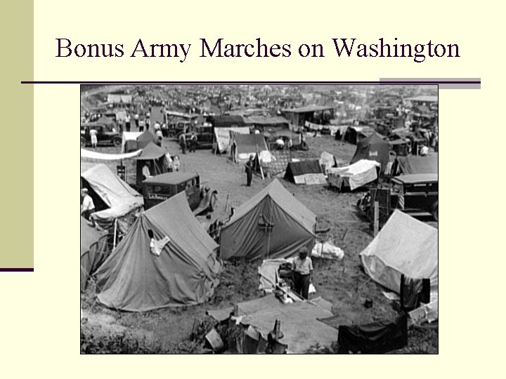 Bonus Army Marches on Washington 