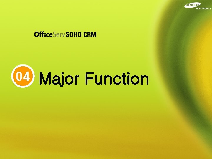 04 Major Function 