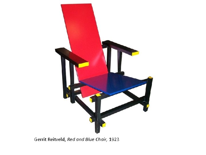 Gerrit Reitveld, Red and Blue Chair, 1923 
