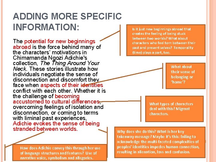 ADDING MORE SPECIFIC INFORMATION: The potential for new beginnings abroad is the force behind ADDING MORE SPECIFIC INFORMATION: The potential for new beginnings abroad is the force behind