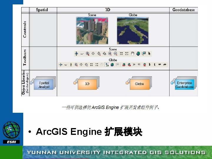  • Arc. GIS Engine 扩展模块 